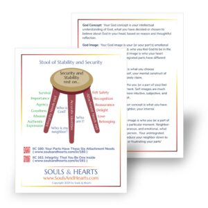 Souls & Hearts Resource Card - Stool of Stability & Security